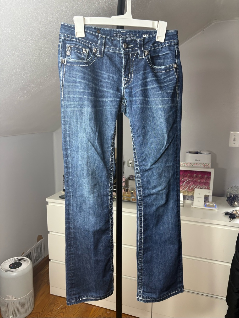 Miss Me Bootcut Jeans in Medium Blue Wash